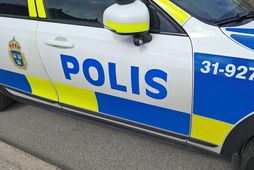 Sænskur lögreglubíll.