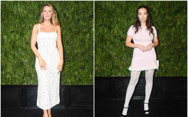 Blake Lively og Laufey Lín Jónsdóttir mættu báðar í boð Chanel í New York á …